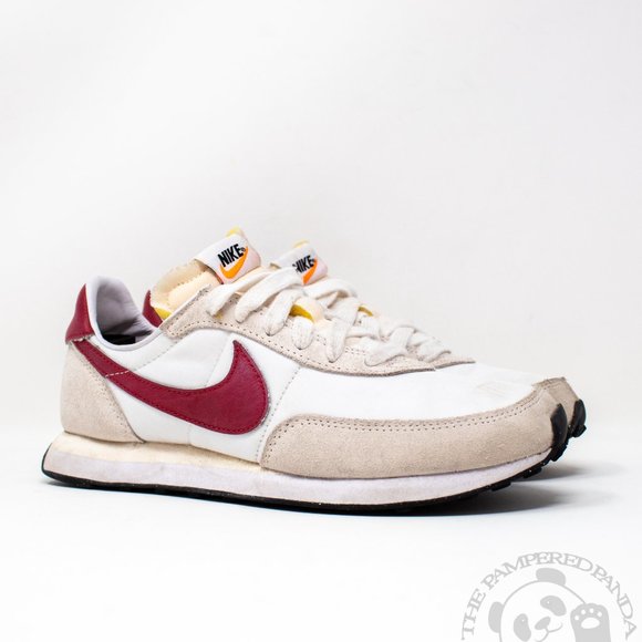 Nike Waffle Trainer 2 DC6477-101 Athletic White Red Swoosh Sneaker Youth 4Y - Picture 2 of 6